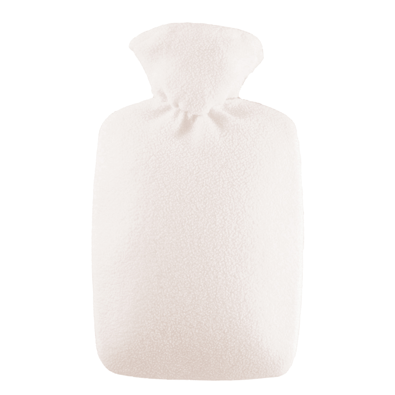 Wärmflasche Klassik 1,8 l mit Fleecebezug beige