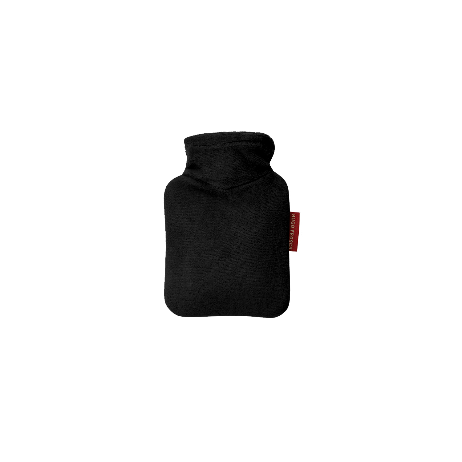 Mini-Wärmflasche 0,2 l Veloursbezug schwarz Mini-Wärmflasche 0,2 l Veloursbezug schwarz