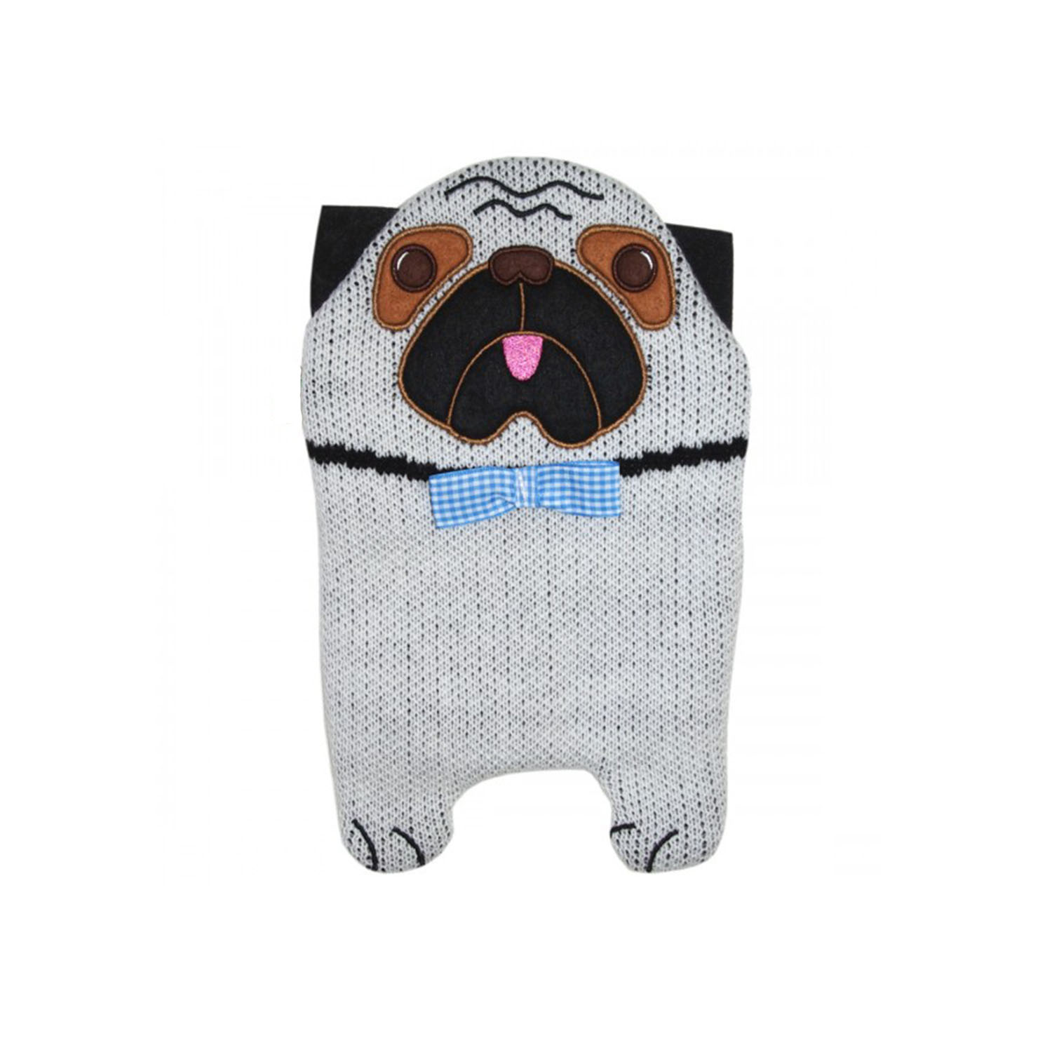 0430-0-mopsontvUax5HSUHR Kinder Öko-Wärmflasche 0,8 l mit Strickbezug "Mops" beige-melange