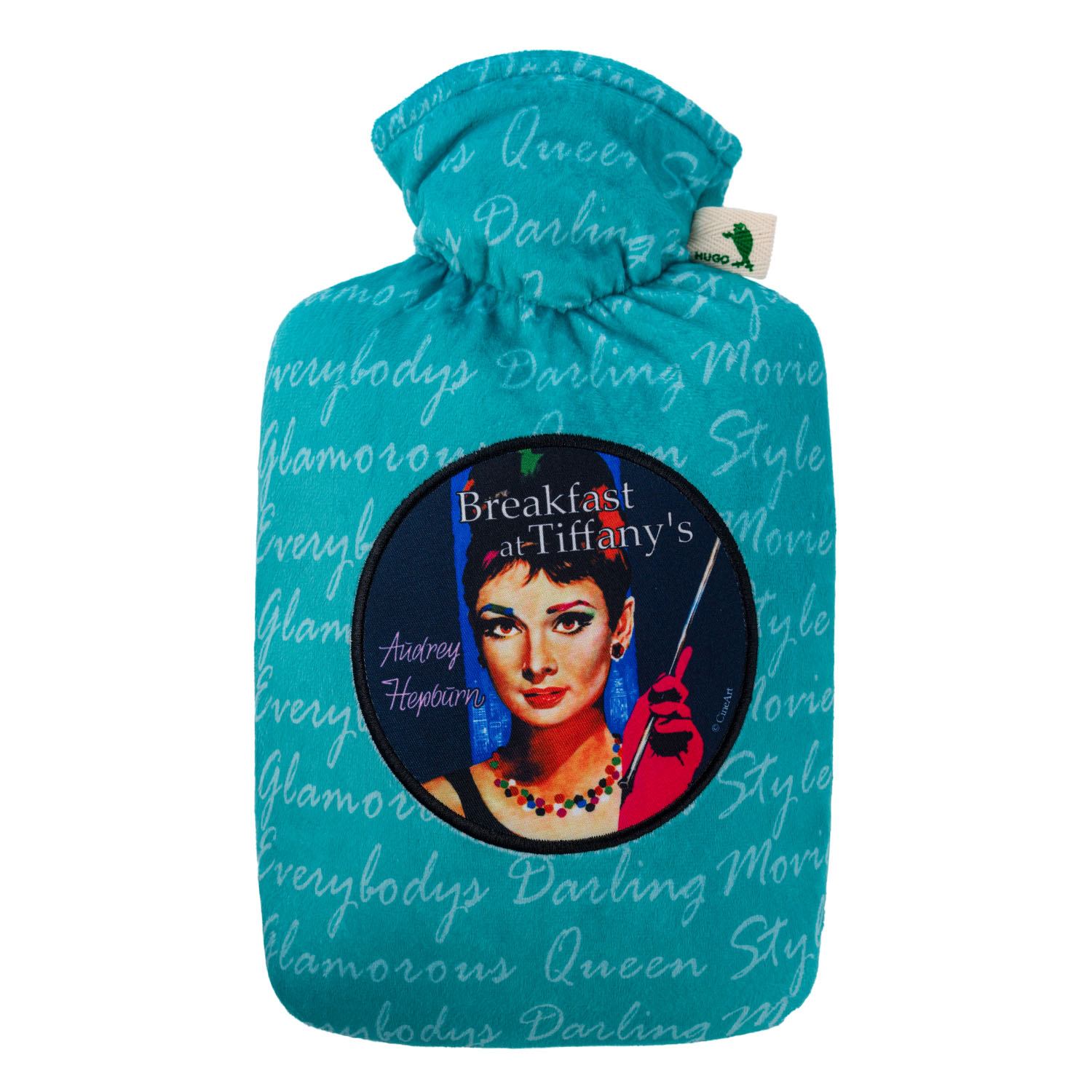 0666-hugo-frosch-waermflasche-klassik-nickibezug-movie-audrey-hepburn Wärmflasche Klassik 1,8 l mit Nickibezug "Movie" Audrey Hepburn