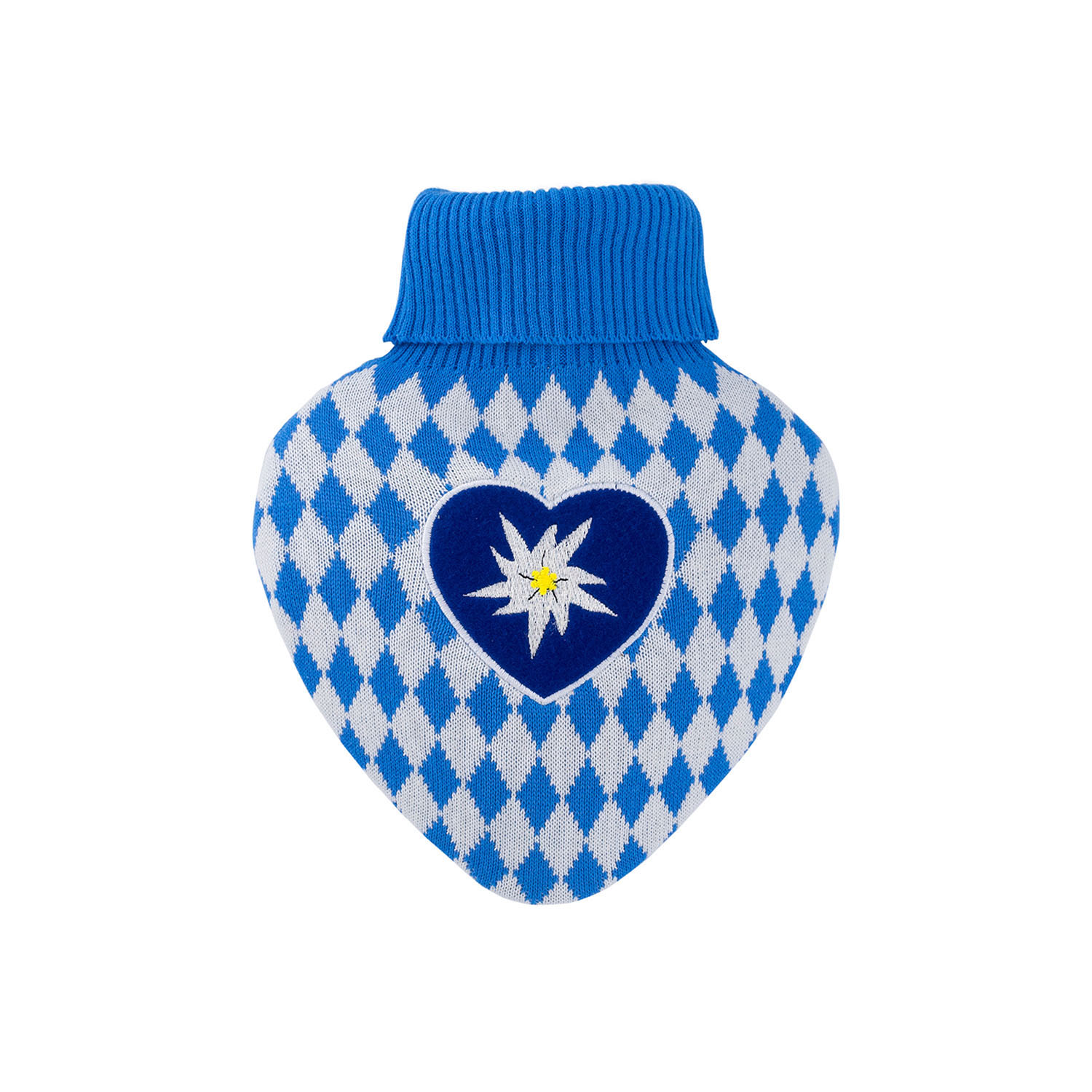 0205-hugo-frosch-waermflasche-herz-bavaria-blau-weiss4fnQYtIxpjnnZ Wärmflasche Herz 1,0 l mit Strickbezug Bavaria