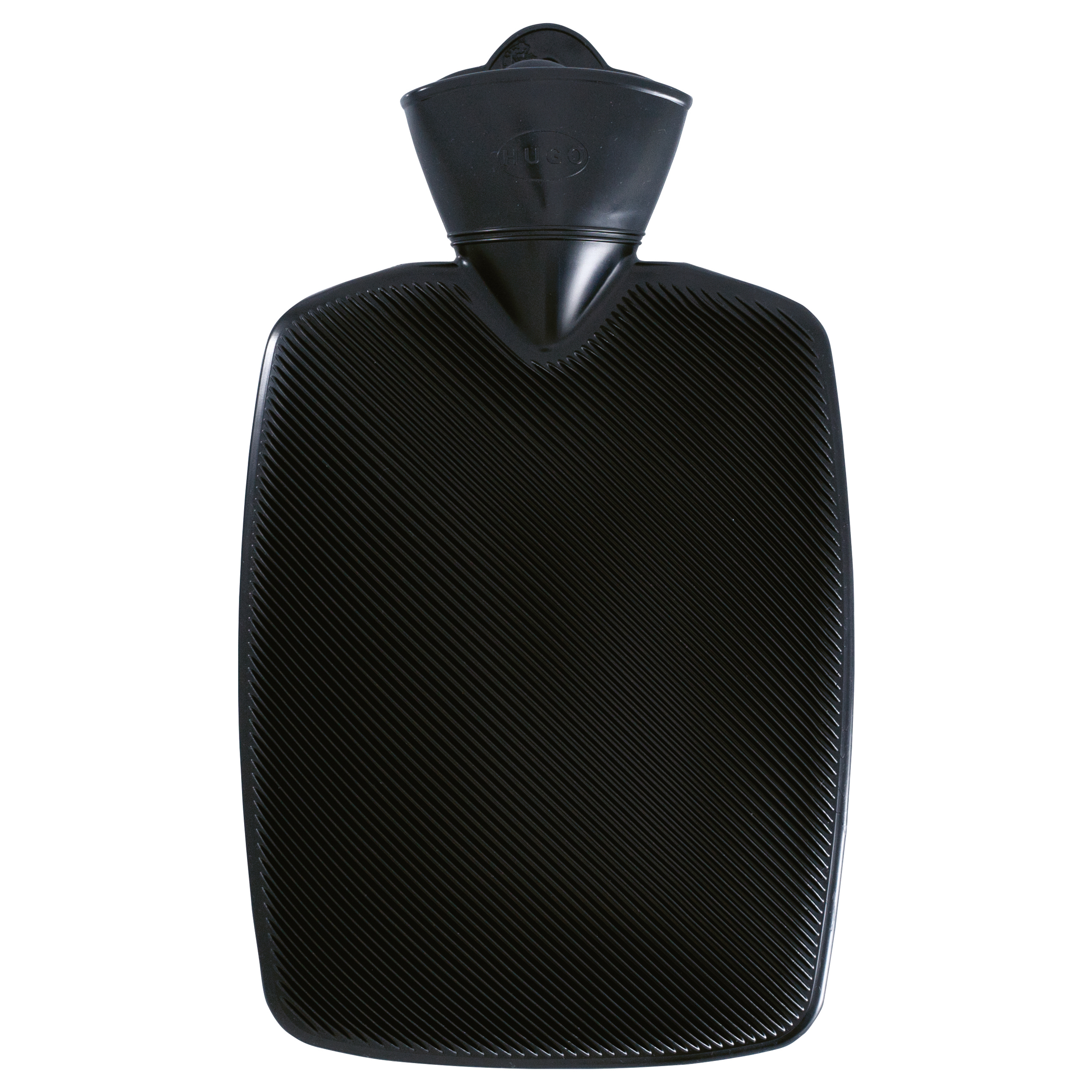 0464-klassik-hugo-halblamelle-schwarz_2500x2500 Wärmflasche Klassik 1,8 l Halblamelle "Hugo" schwarz