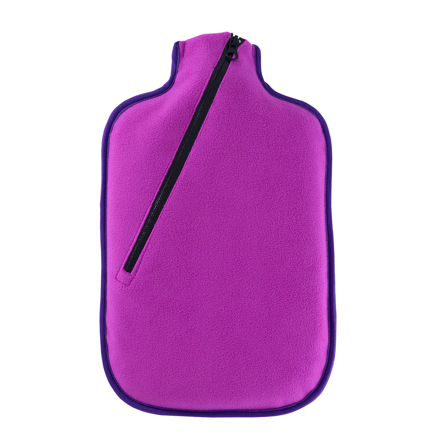 3128-hugo-frosch-waermflasche-oeko-cc-softshell-beere Öko-Wärmflasche 2,0 l mit Softshell-Bezug beere