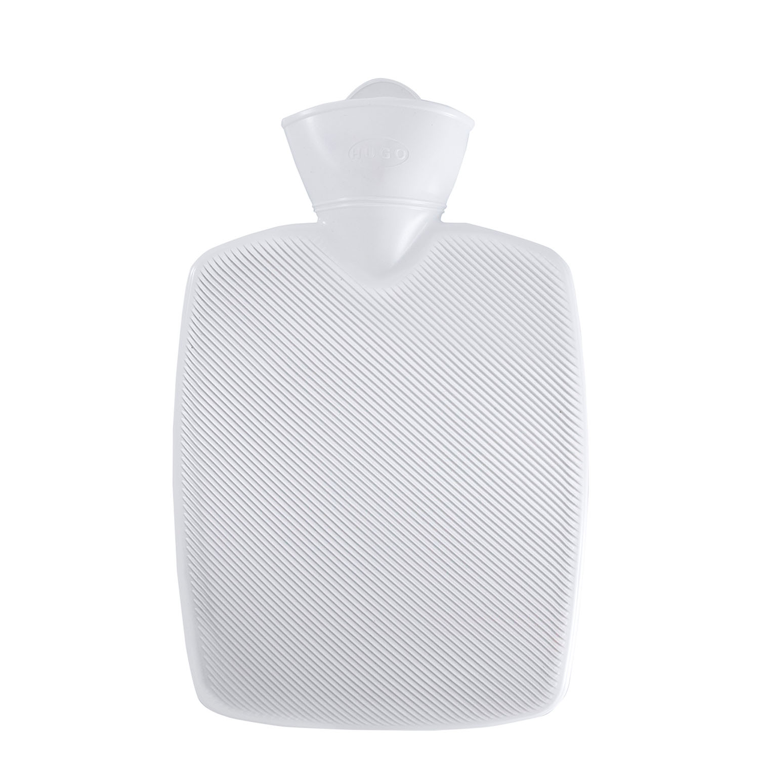 0466-hugo-frosch-waermflasche-klassik-hugo-halblamelle-weiss Wärmflasche Klassik Halblamelle 1,8 l "Hugo" weiß