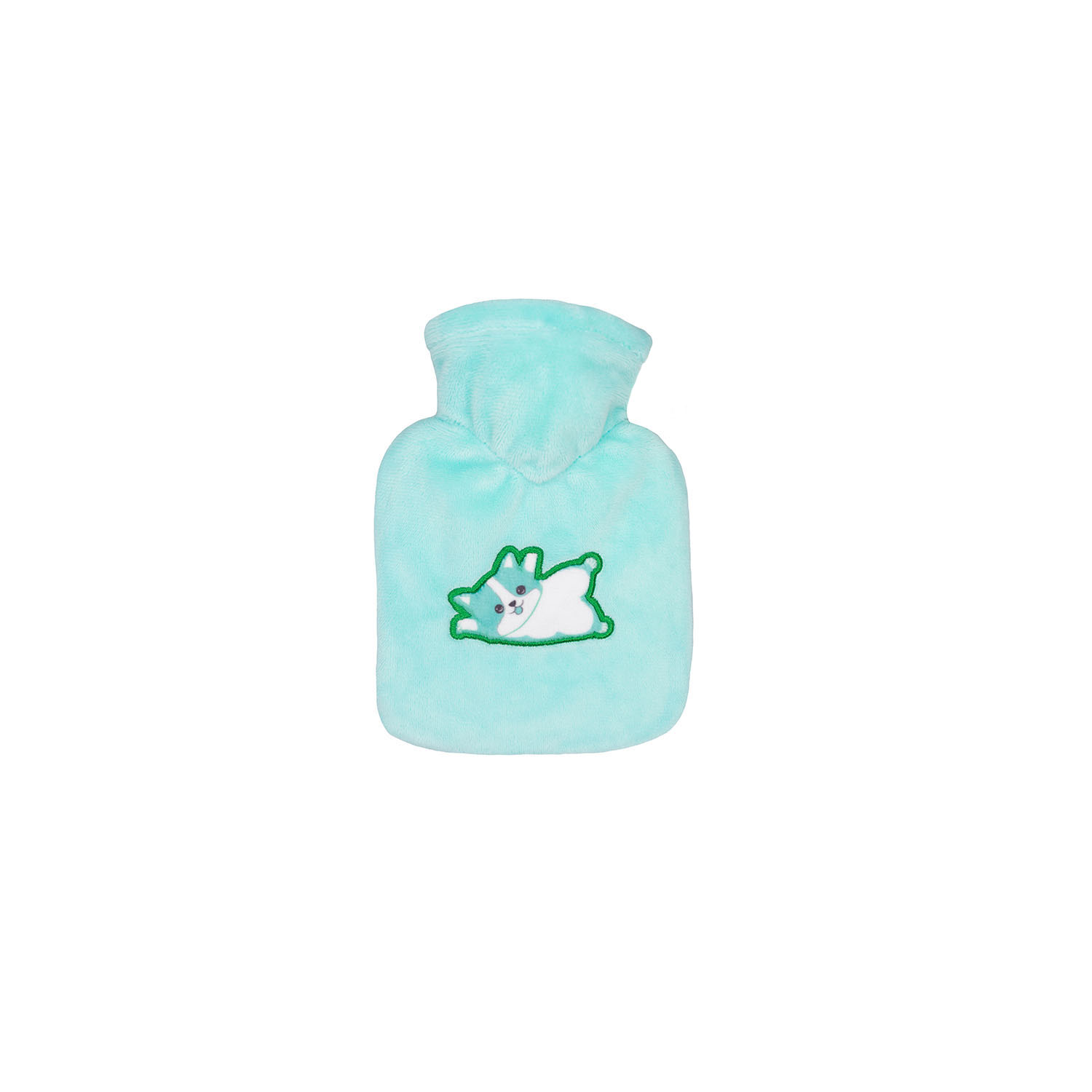 1136-hugo-frosch-waermflasche-mini-veloursbezug-mint-katzen-1 Mini-Wärmflasche 0,2 l mit Veloursbezug mint Katze
