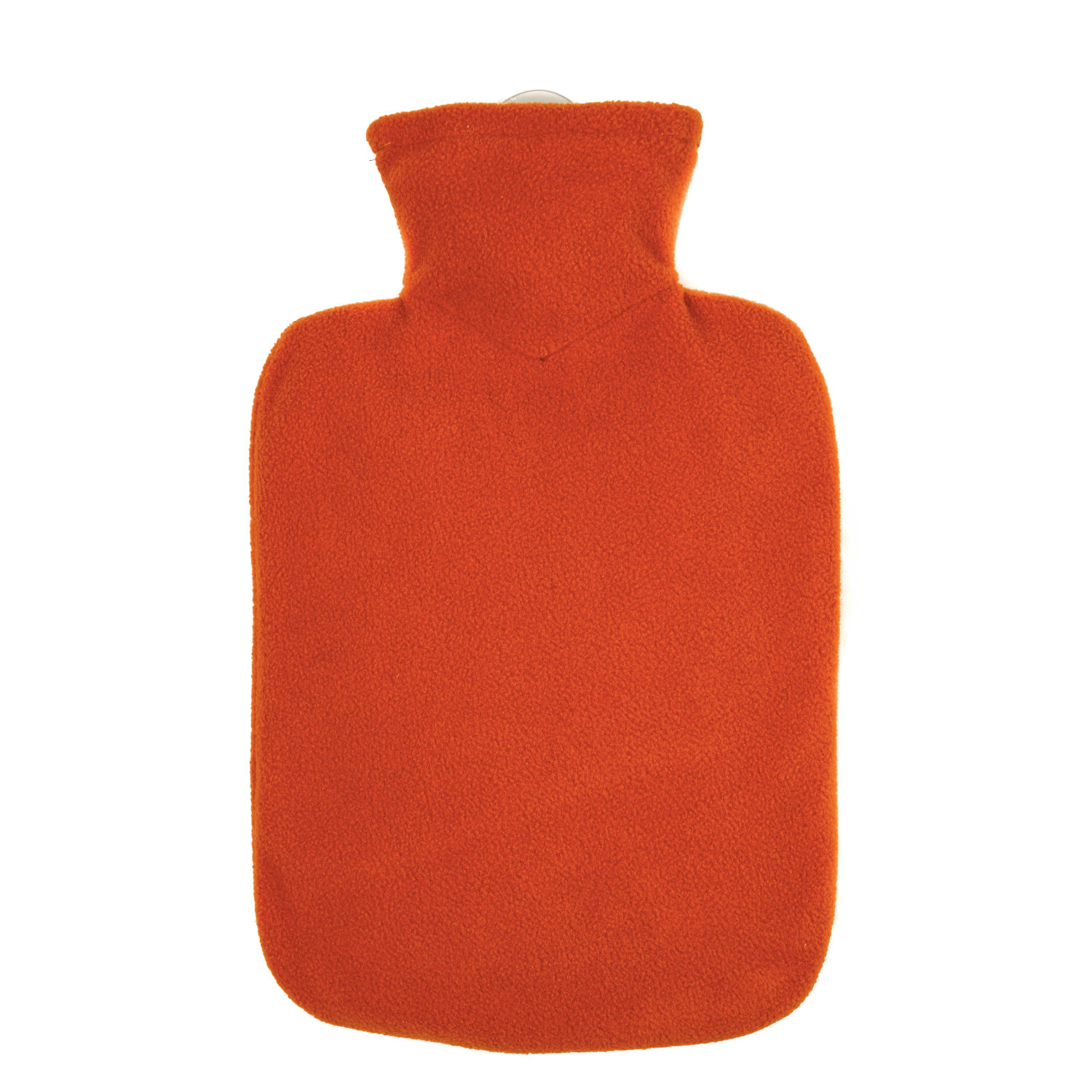 0669-hugo-frosch-waermflasche-klassik-fleecebezug-orange-rot Wärmflasche Klassik 1,8 l Fleecebezug orange-rot